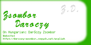 zsombor daroczy business card